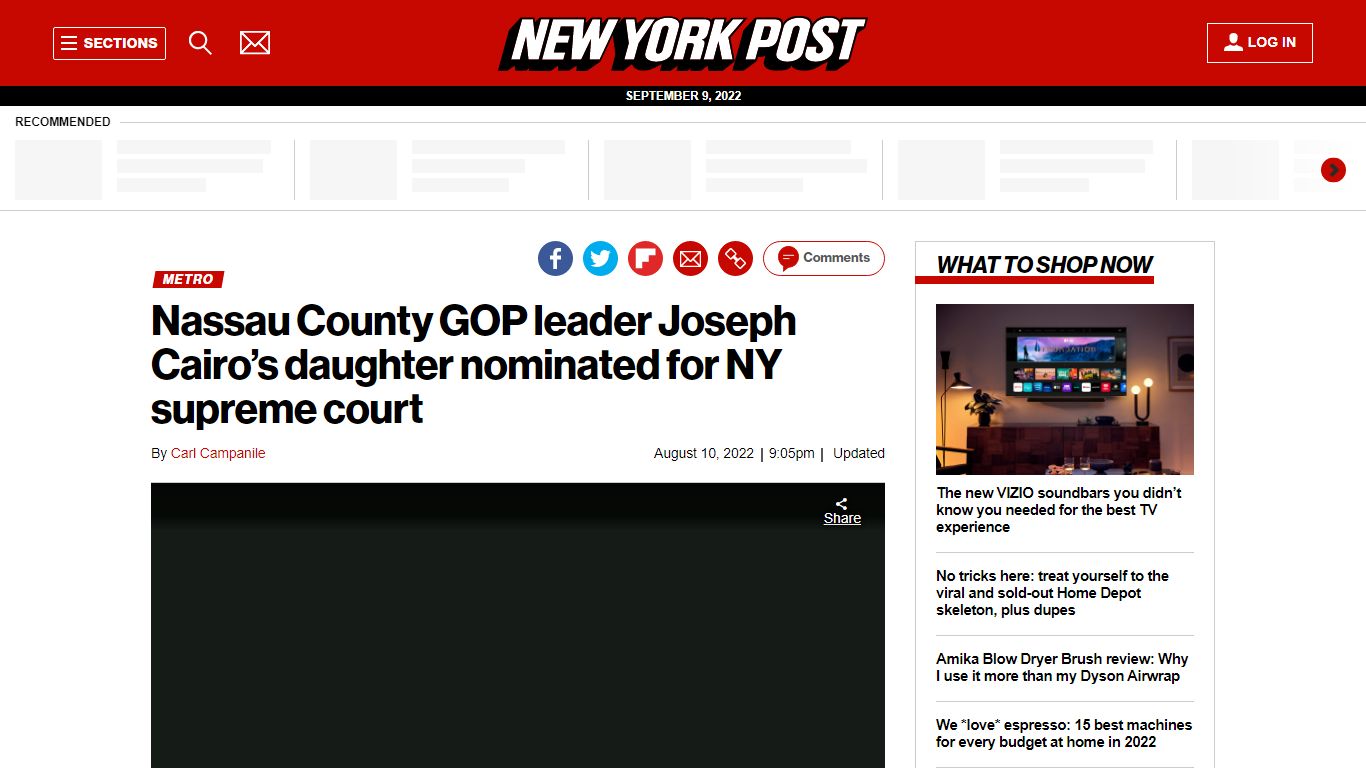 GOP leader Joseph Cairo's daughter nominated for NY supreme court