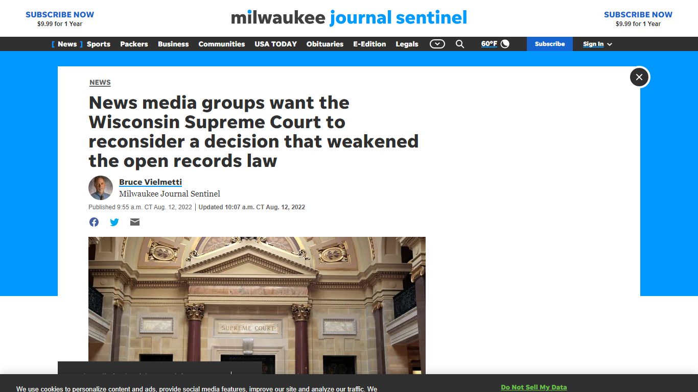 News media join request that Supreme Court reconsider records decision